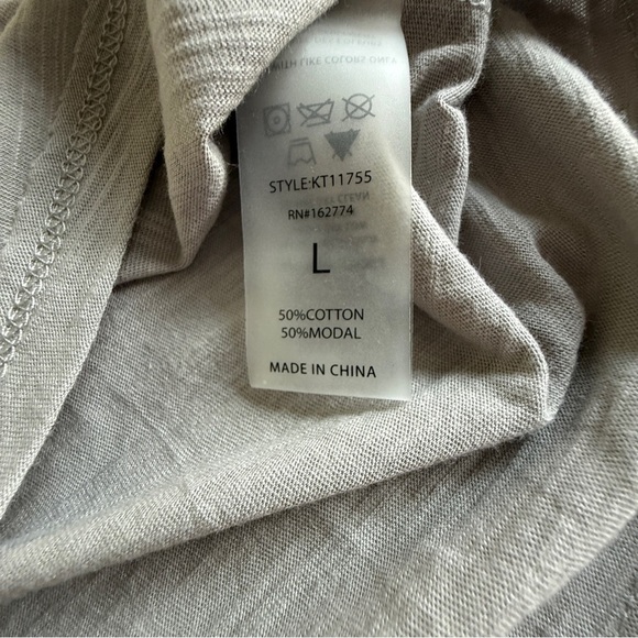 Mono B Light Taupe Modal Cotton Cami Tank Size L NWT - Picture 4 of 6